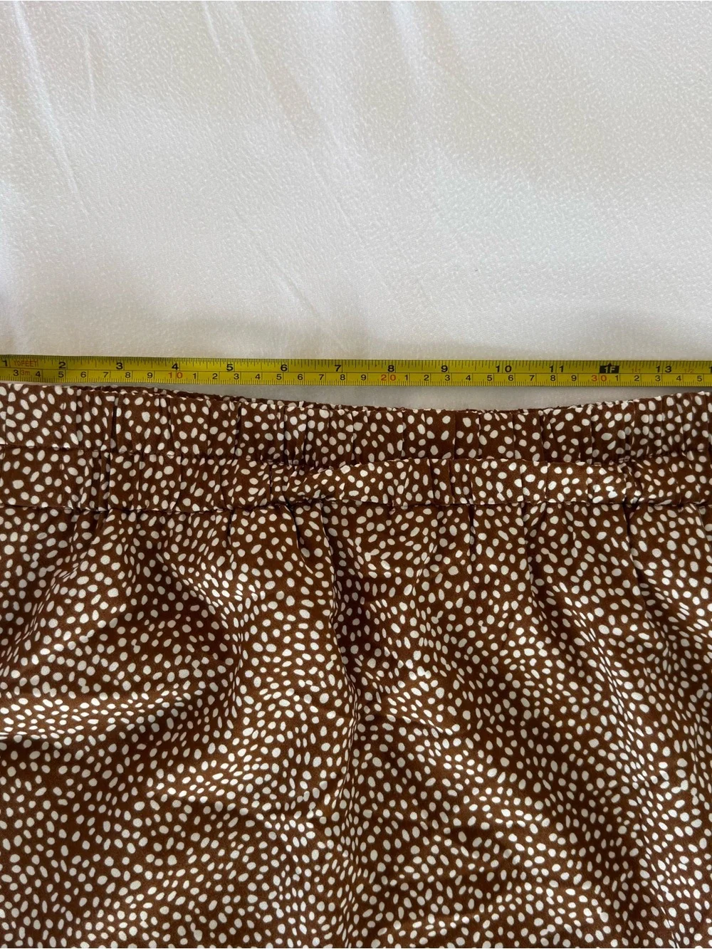 J. Crew Brown Polka Dot Midi Skirt - size M